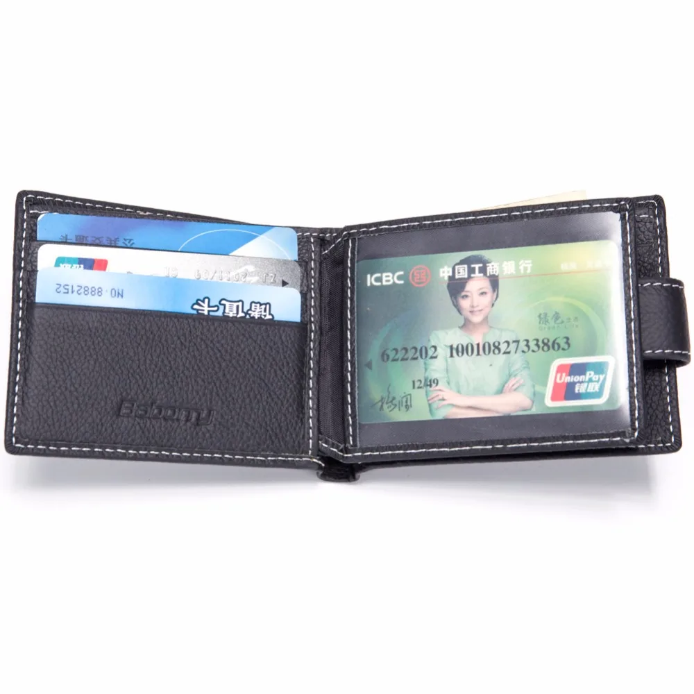 Men Wallets Genuine Cow Leather Wallets Brand With Coin Pocket Purse Card Holder Fashion wallet