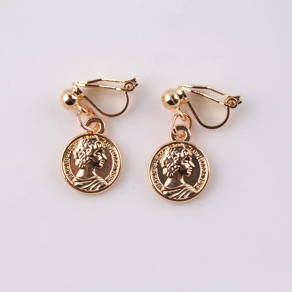 JIOFREE 2018 New alloy Simple Owl hippo No Ear Hole Earring Gold-color Geometric Clip Earrings Fashion Accessories For Girl