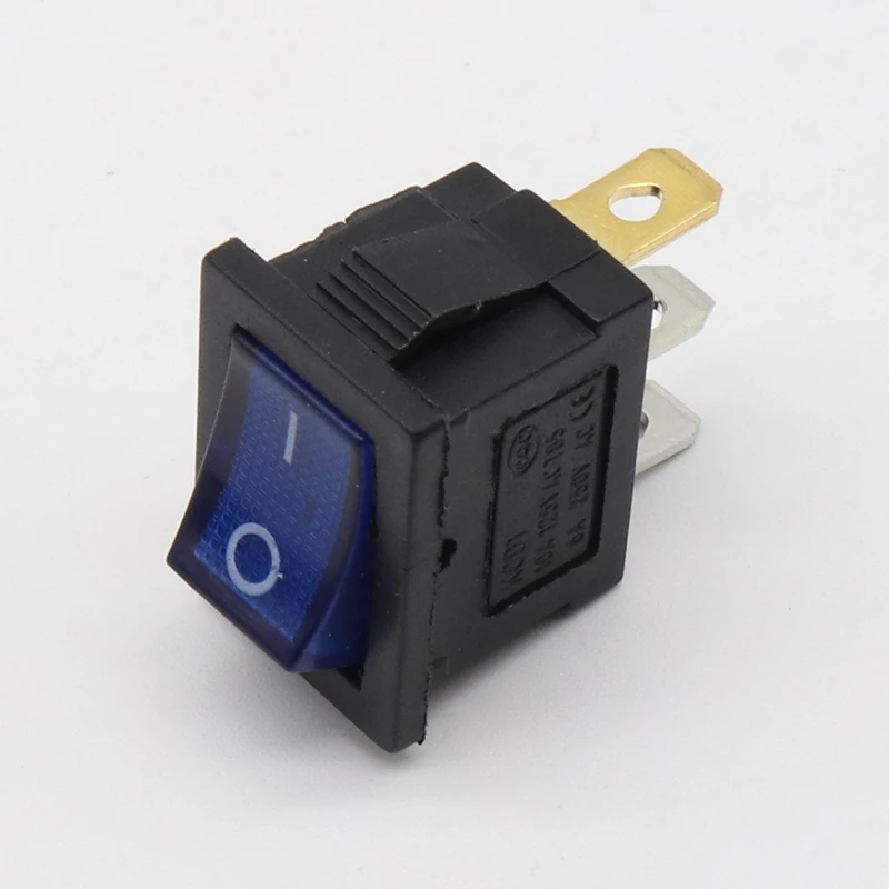 1pcs Mini 3 Pin Dashboard On Off Posição Rocker Switch Iluminado Spst com Luz