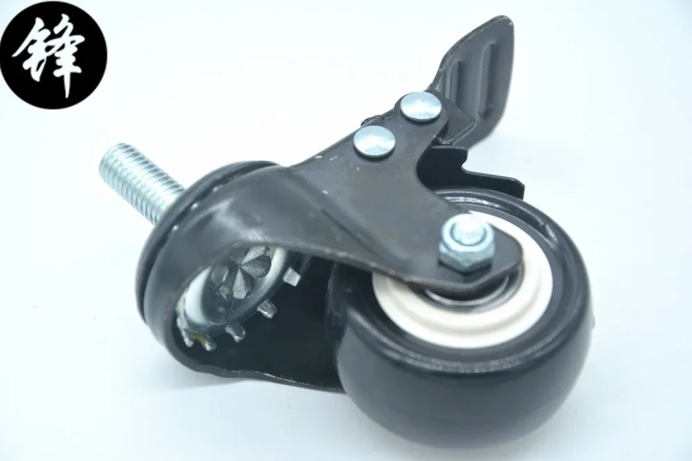 Industrial sewing machine accessories flat car frame synchronous universal wheel rubber with brake casters price for 1 PCS