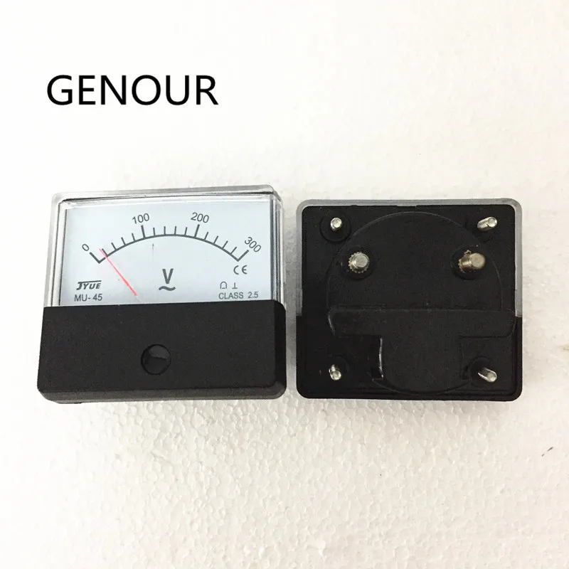 Single Phase Generator Voltmeter For 2KW 5KW 2500 6500 Gasoline Generator,Square Voltage Meter 0-300V