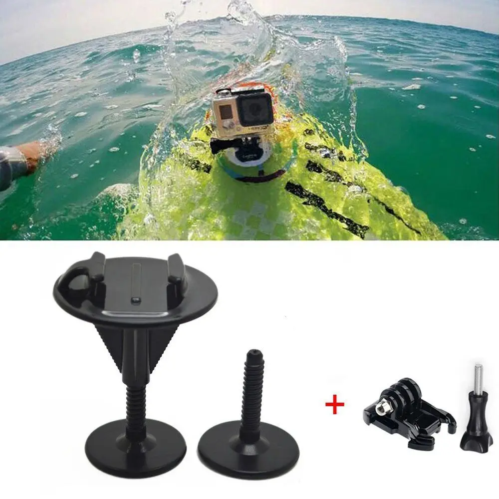 Bodyboard Stand up Paddle Foam Surfboard Bracket Mount For GoPro Hero 4 3+ 3 2 1