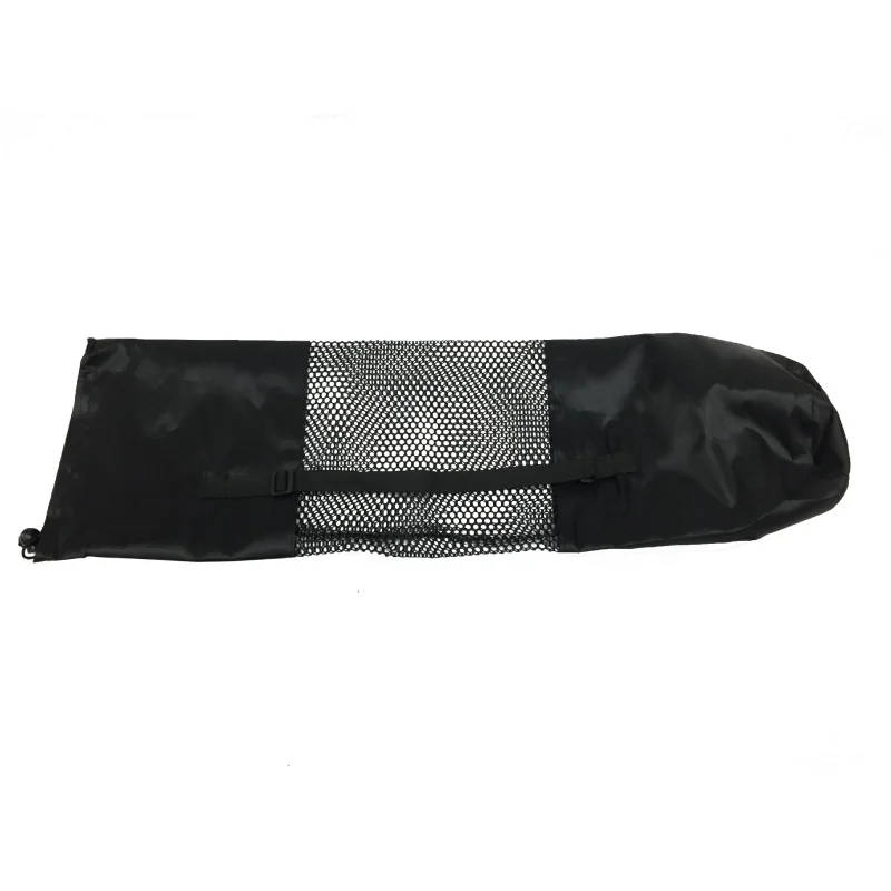 66 * 22cm Yoga Mat Bag Convenience Black Portable Case Nylon Pilates Carrier Mesh Adjustable Strap Yoga Tool (mat not including)