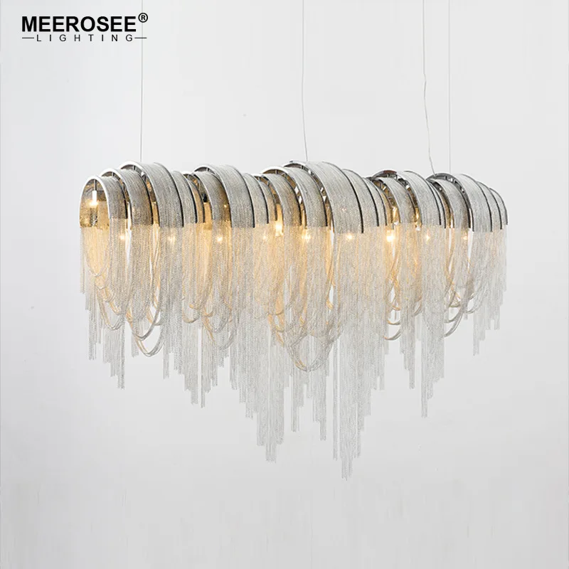 

Aluminum Chain Pendant Lights Kroonluchter Vintage Hanging Lamp Lustre Amparas De Techo Colgante Moderna Luminaire Suspendu