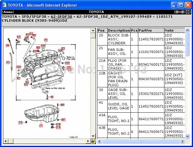 Forklift Quality Parts 2009 For Toyota