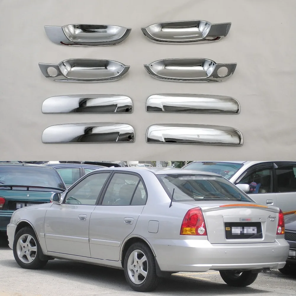 For Hyundai Accent Verna Brio LC 1999-2005 high quality Door Handles Bowl Cover ABS Plastic Chrome Plating