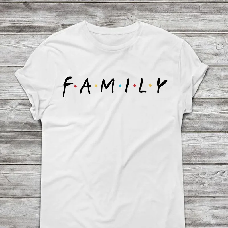 Friends T Shirt 2022 New Print Family T-Shirt Mommy And Me Clothes TV Show Tshirt FRIENDS Letter Family Matching Clothing