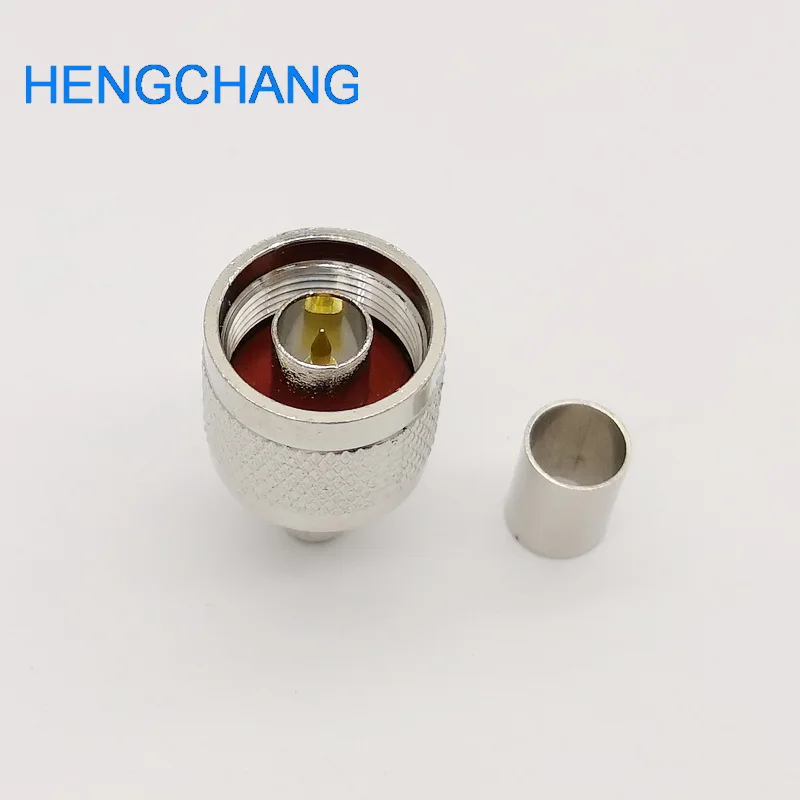 Conector macho tipo N 50-5 conector N conector Coaxial RF para Cable LMR300 5D-FB N-50J-5 conector Coaxial RF 10 unids/lote