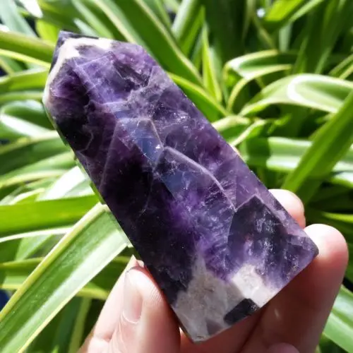 TOP !!!!!! NATURAL Dream Amethyst QUARTZ CRYSTAL WAND POINT HEALING