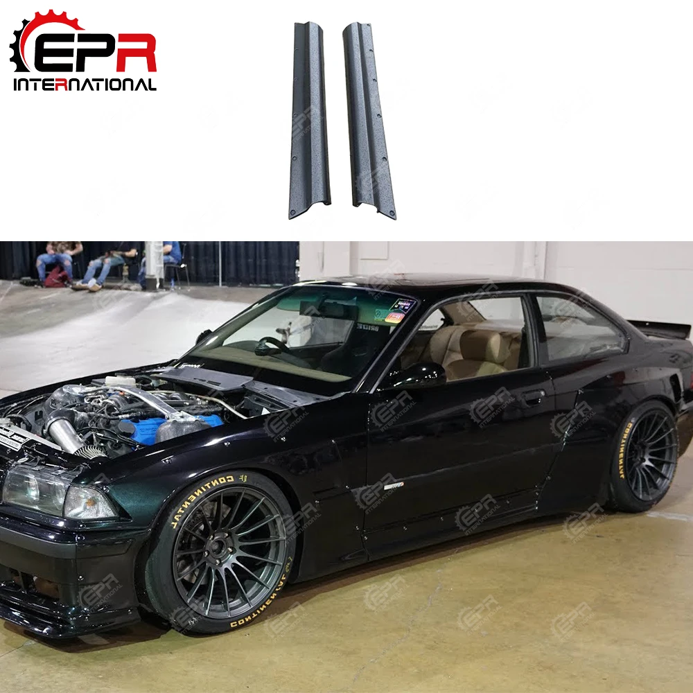 

For BMW E36 Coupe 2Dr RB Style FRP Glass Fiber Side Skirt Fiberglass Door Step Extension Tuning Wide Body Kit Drift Spliitter