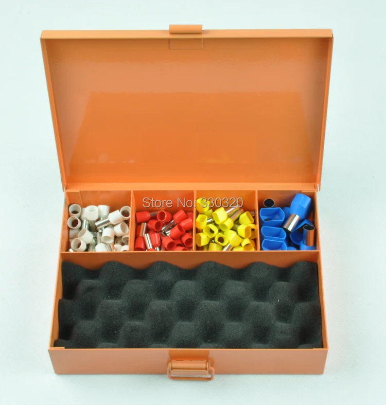 

Metal box with cable ferrules for sorting crimper,replaceable die sets and Wire end terminals 0.5-6mm2