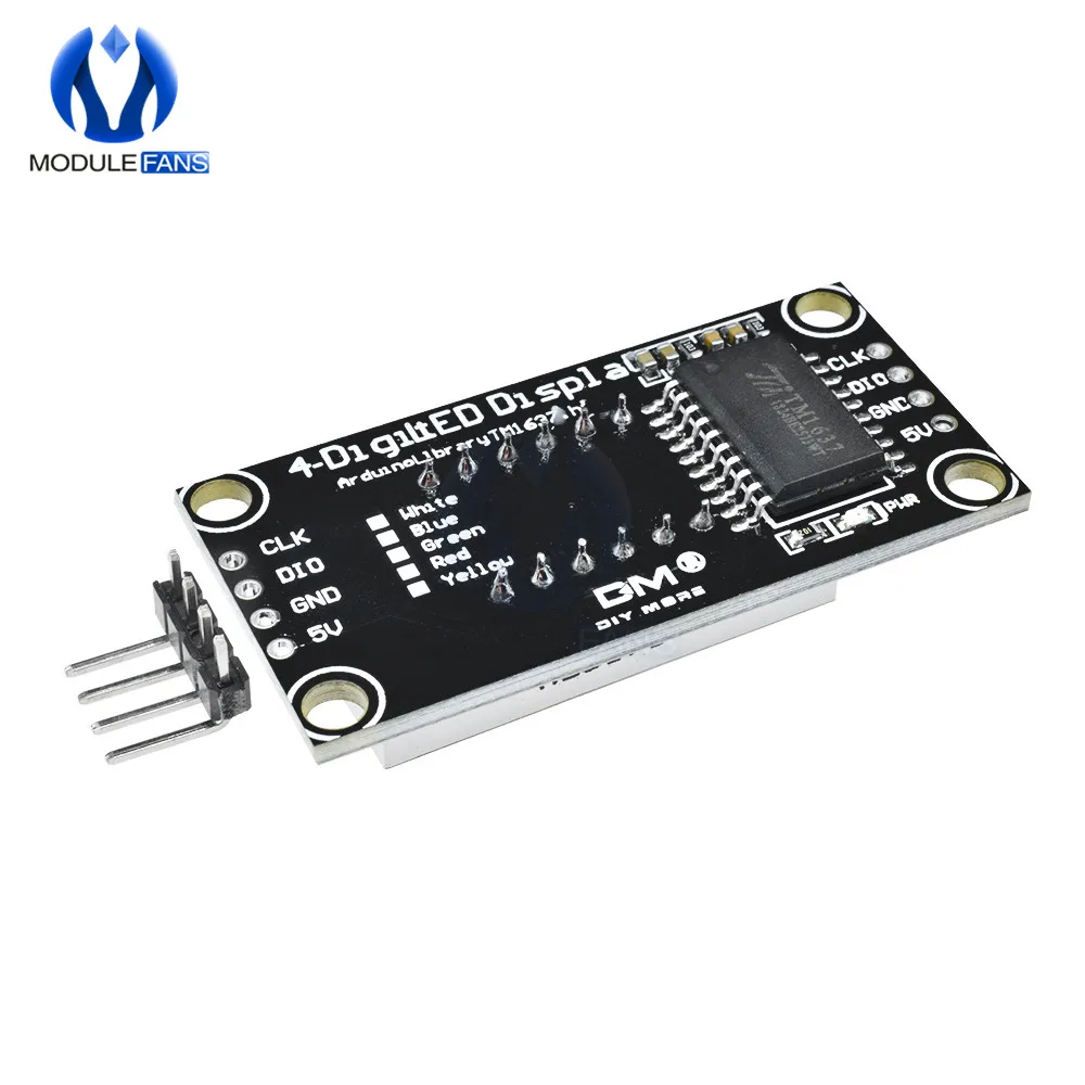 4-digit 7-segment display Module Blauwe LED Board 0.36 "0.36 Inch Scherm TM1637 Module met klok Voor Arduino