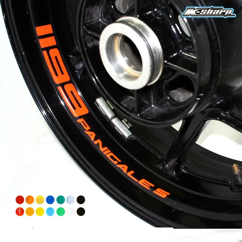 8 X CUSTOM INNER RIM DECALS WHEEL Reflective STICKERS STRIPES FIT DUCATI  1199 PANICAL