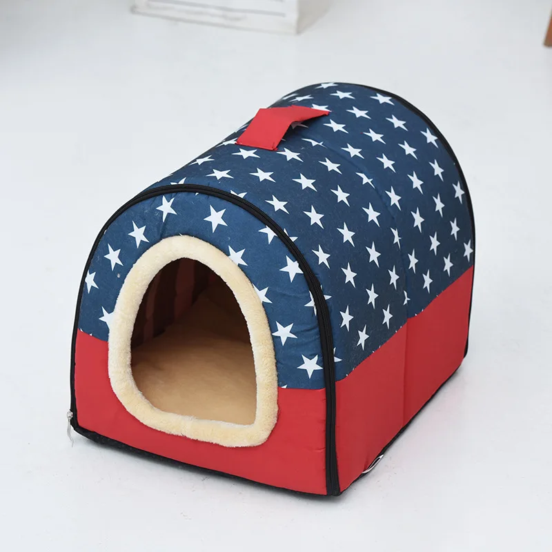 Dog Bed Winter Warm Kennel For Pet Puppy Nest Cat Sleeping Bag cama para cachorro House for cats Dog house bed