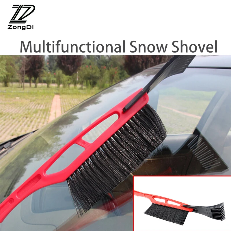 

ZD 1X Car Multifunctional Snow shovel Long handle De-icing brush For Mitsubishi asx outlander Fiat punto Seat leon accessories