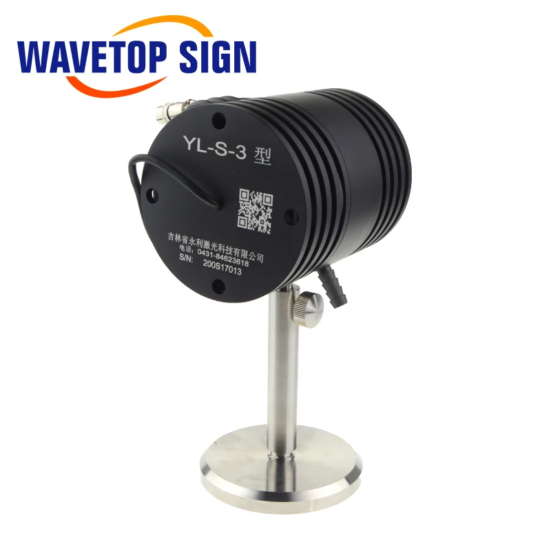 Настольный измеритель мощности лазера WaveTopSign CO2, Диапазон испытаний 0-200 Вт, длина волны 10,6 мкм, входное напряжение 220 В переменного тока, модель YL-S-3