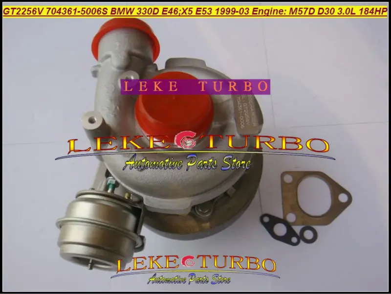 Free Ship GT2256V 704361 704361-0006 704361-0004 116522499519 22499509 Turbo For BMW 330D E46 X5 E53 1999-2004 M57D M57 D30 3.0L