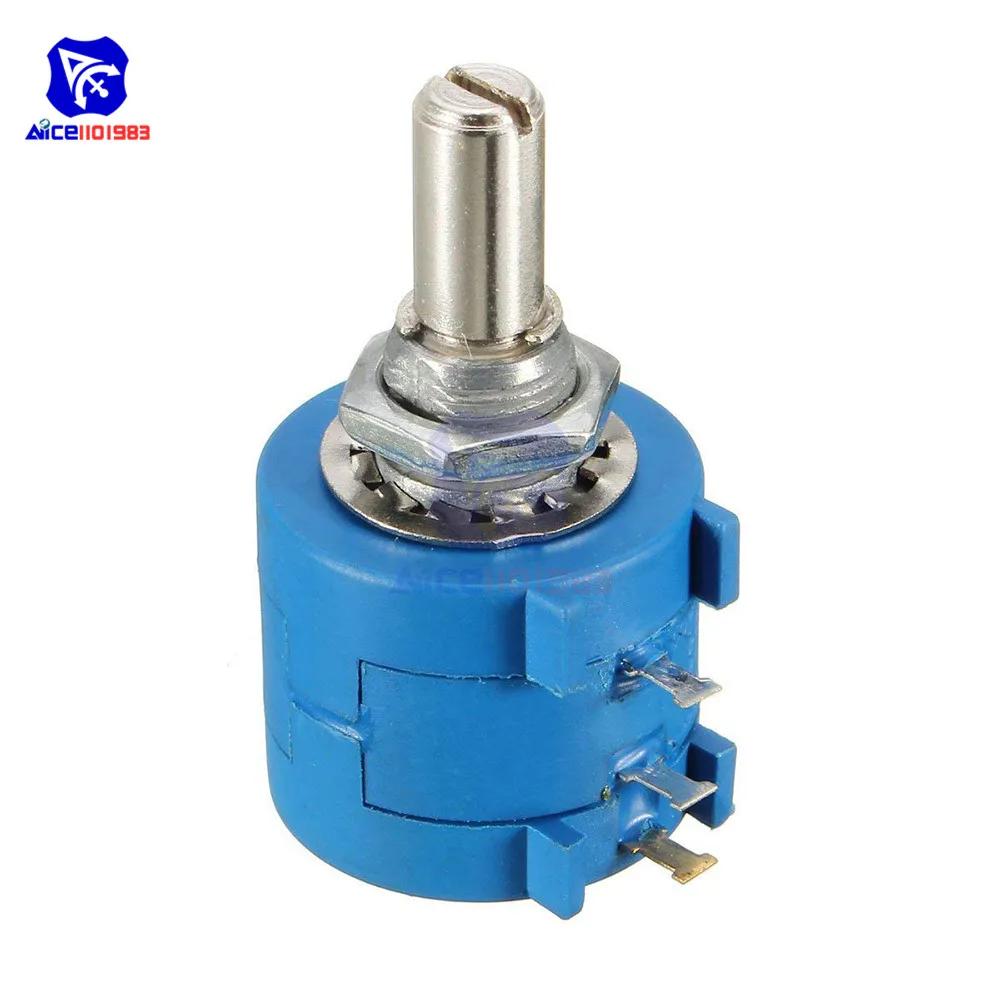 Drahtgewickeltes Potentiometer 3590S 500R 1K 2K 5K 10K 20K 50K 100K Ohm 10-Umdrehungen Lineares Drehpotentiometer – Detail 4