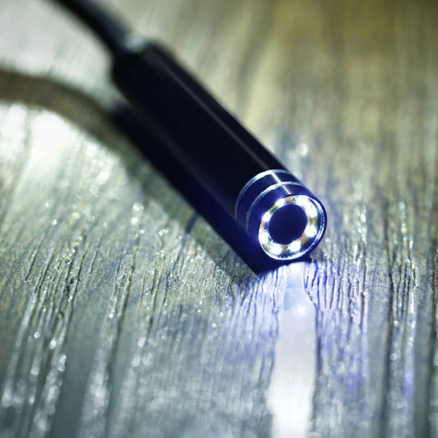 Caméra endoscopique flexible et étanche, USB, PC, Android, endoscopie, salle, tube, endoscope, inspection, endoscope, objectif 6LED, 7mm, 1m, 3m, 5m