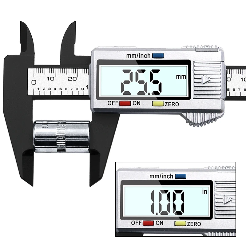 JIGONG High Quality 6inch 150 mm Digital Vernier Caliper Micrometer Guage Widescreen Electronic Accurately Measuring