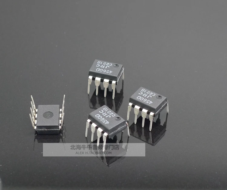 10PCS/20pcs New imported JRC spot JRC4560 NJM4560 low noise frequency dual op amp DIP8 package Japan origin free shipping