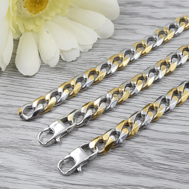 GOKADIMA Bracelet Necklace Twist Jewelry Sets Fashion Stainless Steel Wholesale WJS112