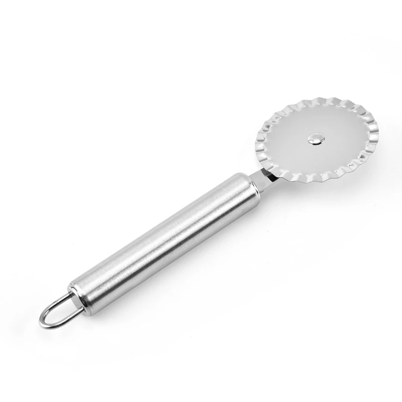 Rvs Pizza Enkel Wiel Cut Gereedschap Diameter 6Cm Huishouden Pizza Mes Cake Gereedschappen Wiel Gebruik Voor Wafel Cookies