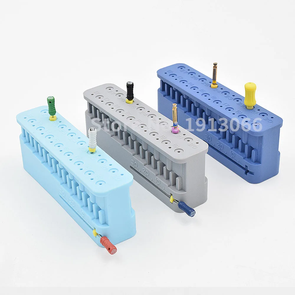 

3 PCS Dental Endo Measuring Autoclavable Dentist Instrument Ruler Products Endodontic Block Files