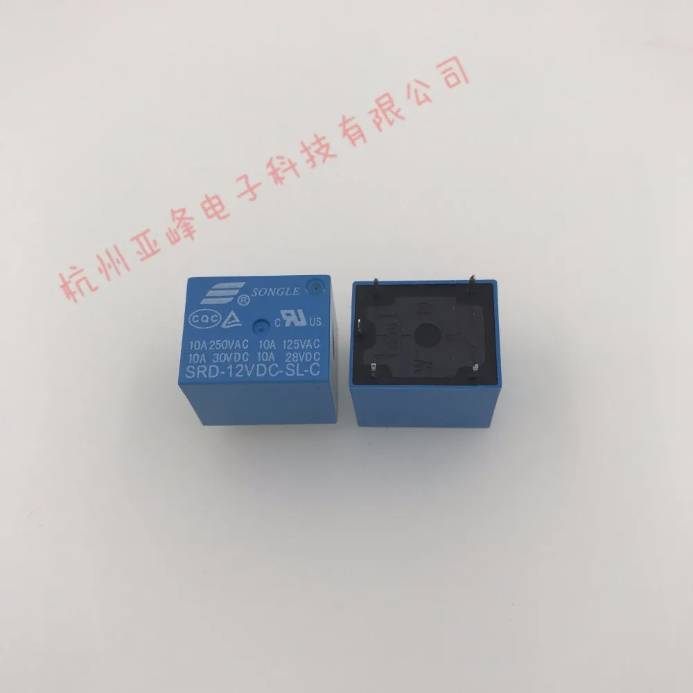 100%Original New SONGLE SRD-12VDC-SL-C SRD-18VDC-SL-C SRD-24VDC-SL-C SRD-48VDC-SL-C 5PIN 10A 12VDC 18VDC 24VDC 48VDC Power Relay