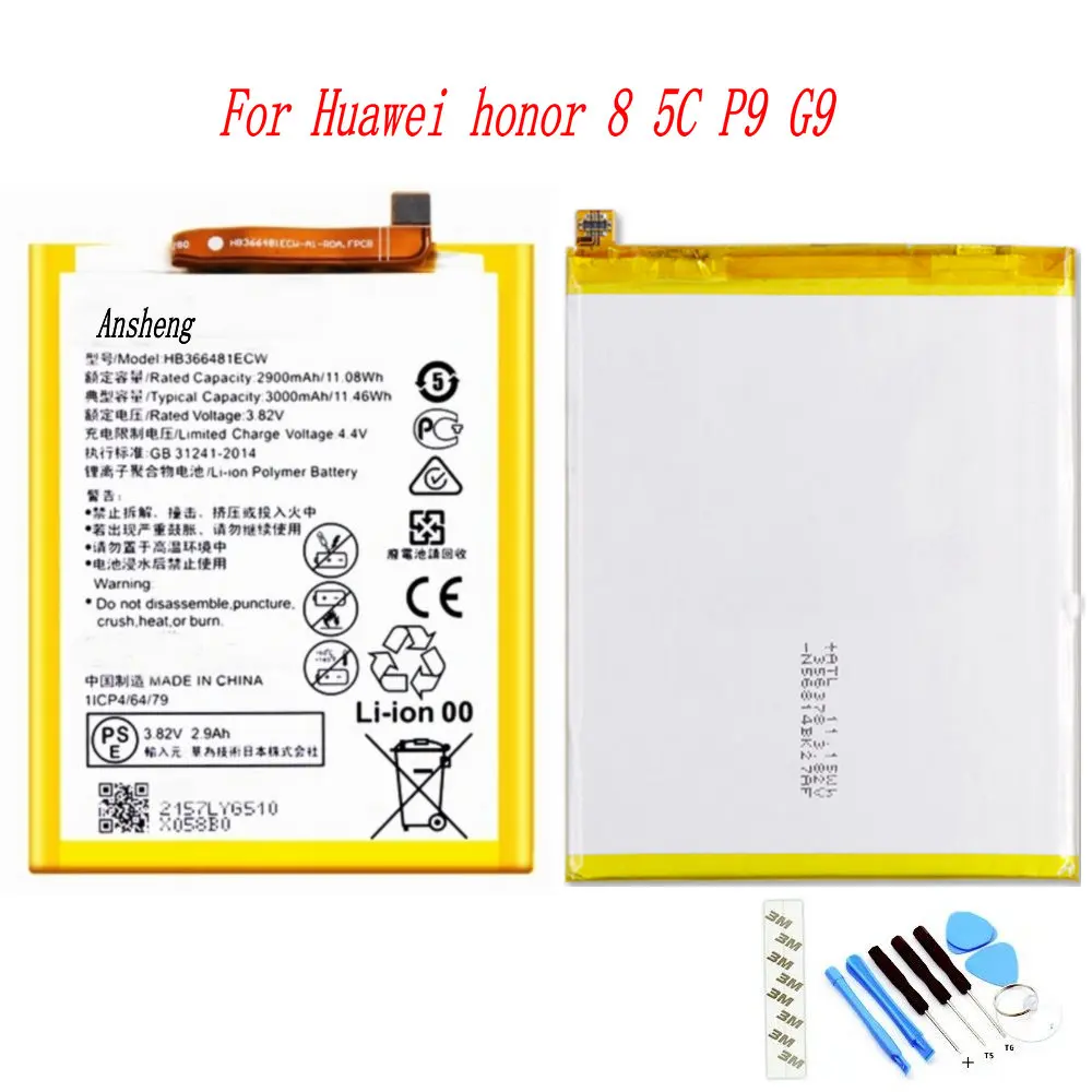 

Original 3000mAh HB366481ECW Battery For Huawei Y6 2018 / Y6 Prime 2018 5.7" ATU-LX1 ATU-L21 ATU-L30 ATU-L31 ATU-L42