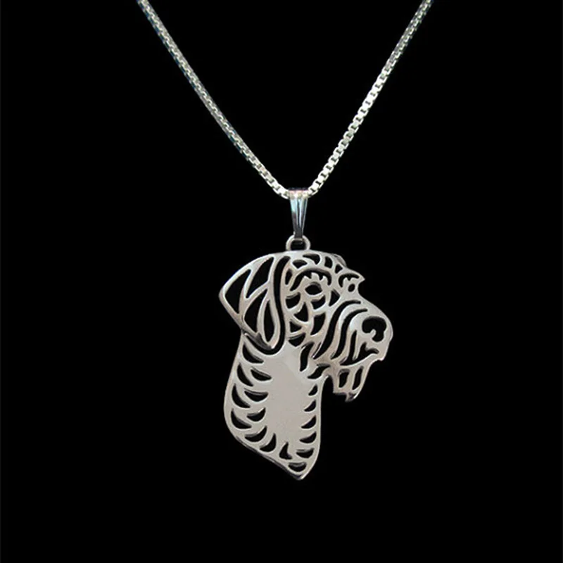 Gold Silver Color German Wirehaired Pointer Pendant