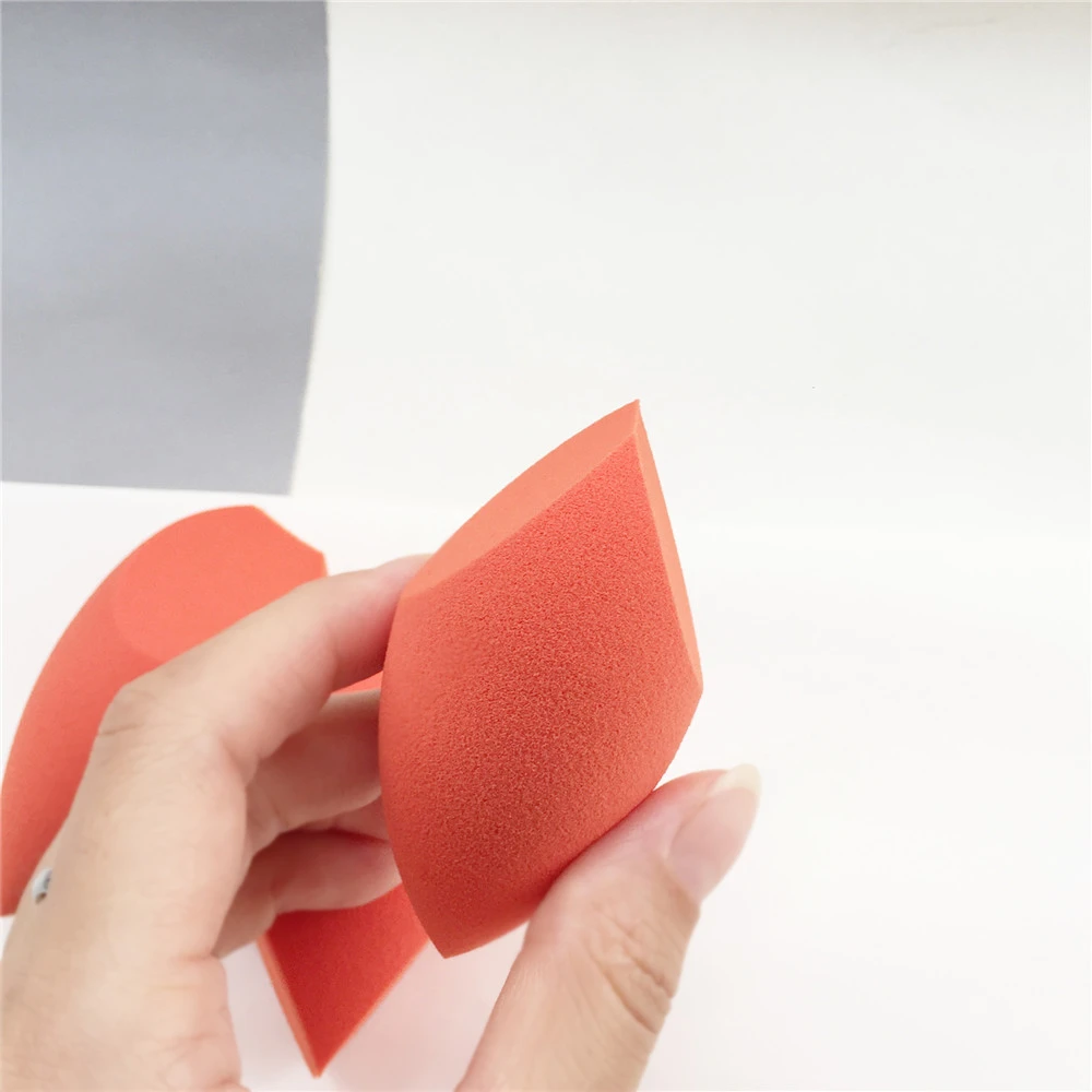 bdbeauty 3D Definer Beauty Makeup Blending Sponge - Pure Orange - Soft Cosmetic Applicator for Cream Liquid Foundation & Powders