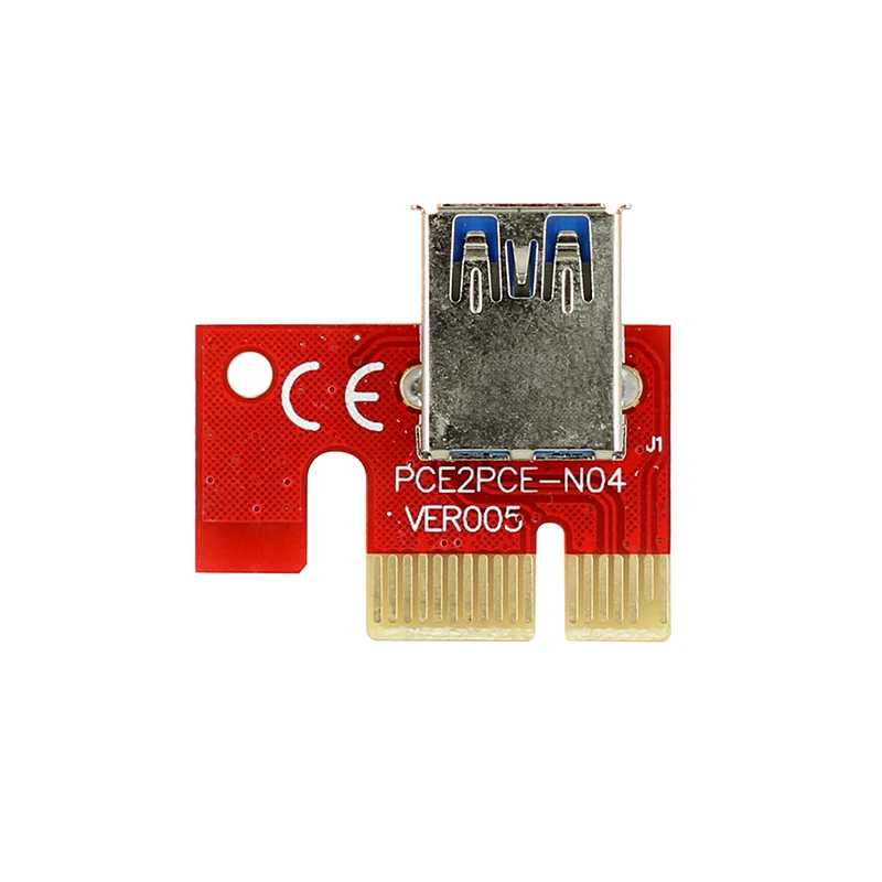 PCIE 1X bis 16X PCI-E 1X zu USB zu Video Grafikkarte Erweitern Sie Line Mining PCI-E Extension Adapter Kleine Karte Board Konverter – Detail 4