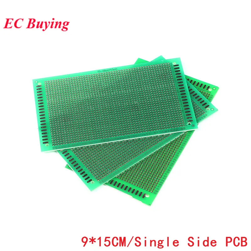 5pcs 9x15 cm 9*15cm Single Side Prototype 2.54mm PCB Breadboard Universal Experimental Bakelite Copper Plate Circuirt Board