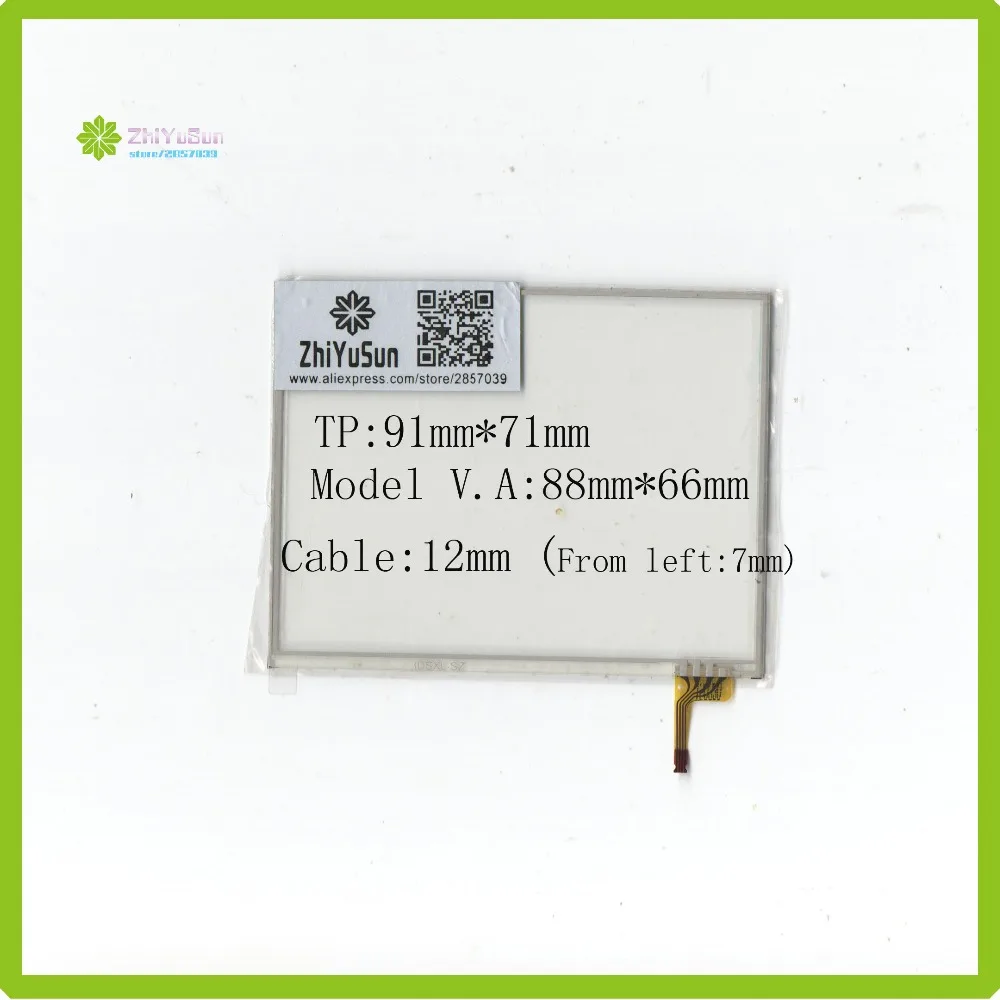 ZhiYuSun  3DSXL 3inch 4 lins Touch Screen glass 91mm*71mm touchsensor 91*71 touchglass digitizer GLASS Good quality assur