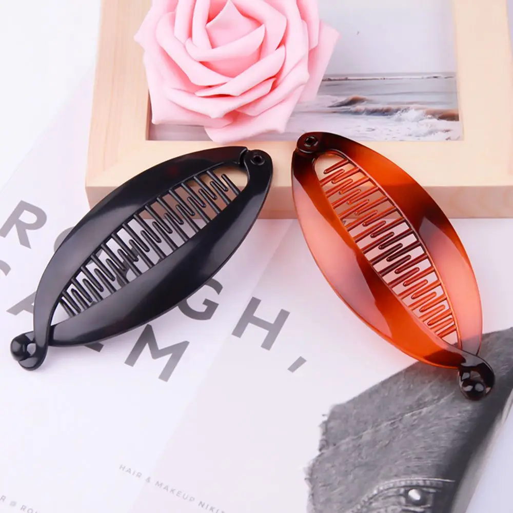 5.5 Inch Big Banana Hair Clips Clincher Rounded Edges Hair Comb Claws Fish Shape Grips Clamp Hair Accessories for Women Girls