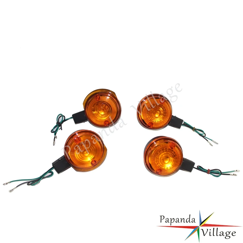 2Pair Motorcycle 12V Filaments Turn Signal Blinker Amber Flash Lights Front Indicator Lamp For Simson S50 S51 S70 Motorbikes