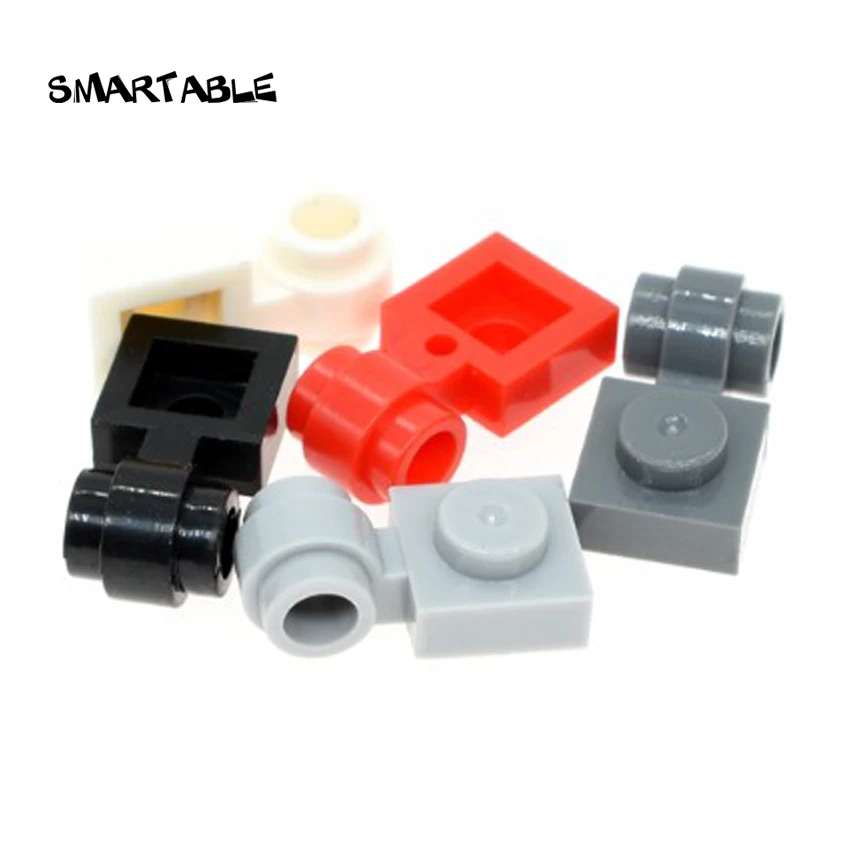 Smartable Plate Special 1 x 1 with Clip Light Building Blocks Parts Toys For Kids Compatible 4081b 200pcs/lot