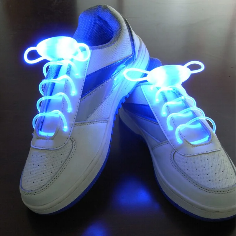 2018 10pairs/lot Led Fiber Optic Electronic Light Shoelaces Luminous Shoelace Multicolor Toys Party Wedding Decoration Supplies