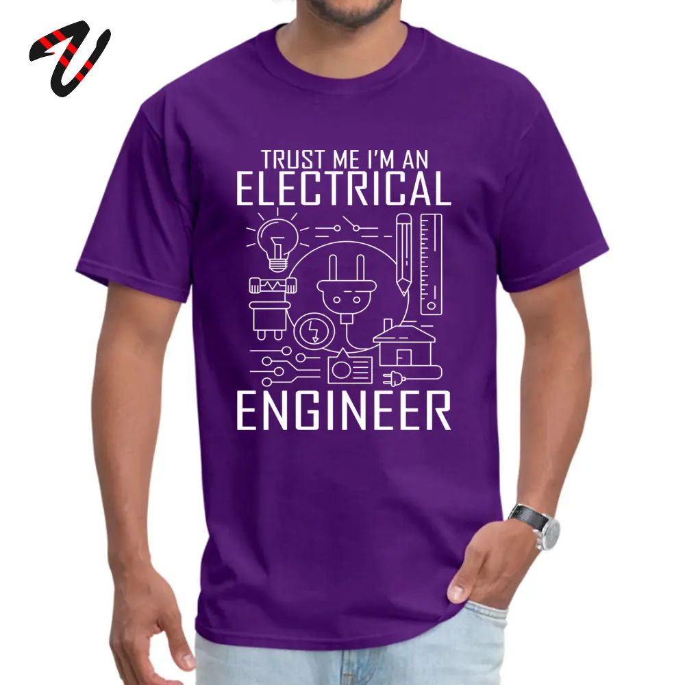 2024 Popular T-shirt 100% Cotton Men Tops T Shirt Trust Me I Am an Engineer Geek Quote Tees High Street Black White Tshirt Funny image 4