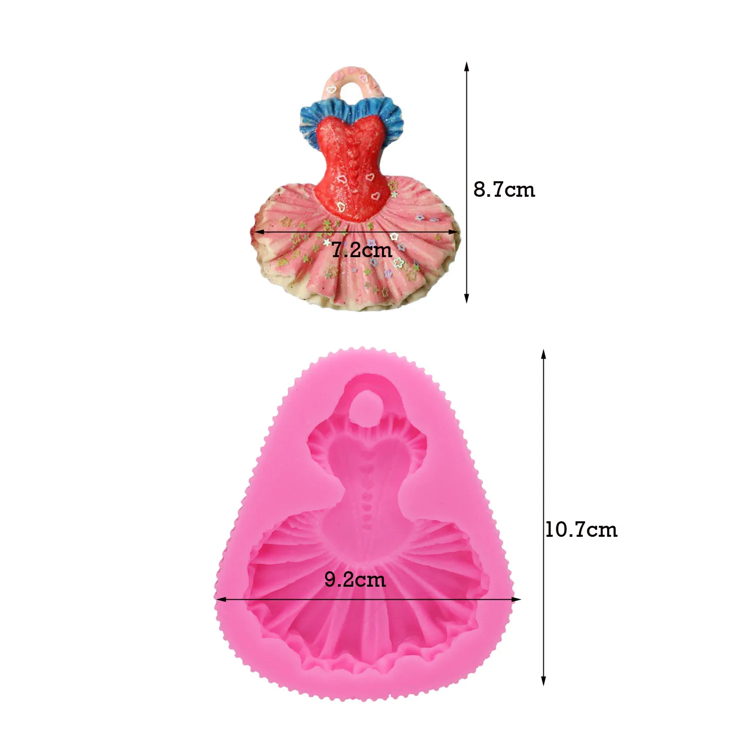 Ballet dancing skirt Silicone forms Cake Mold fondant mold Cake Decorating Tool Gumpaste candies Mold Baking Tools T1175