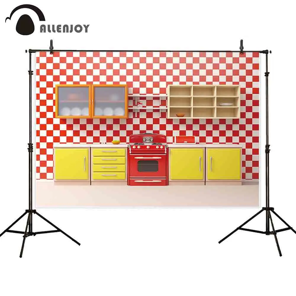 Allenjoy-fondos para estudio fotográfico, telón de fondo para fotografía de moda de cocina, retro, de Navidad, photocall