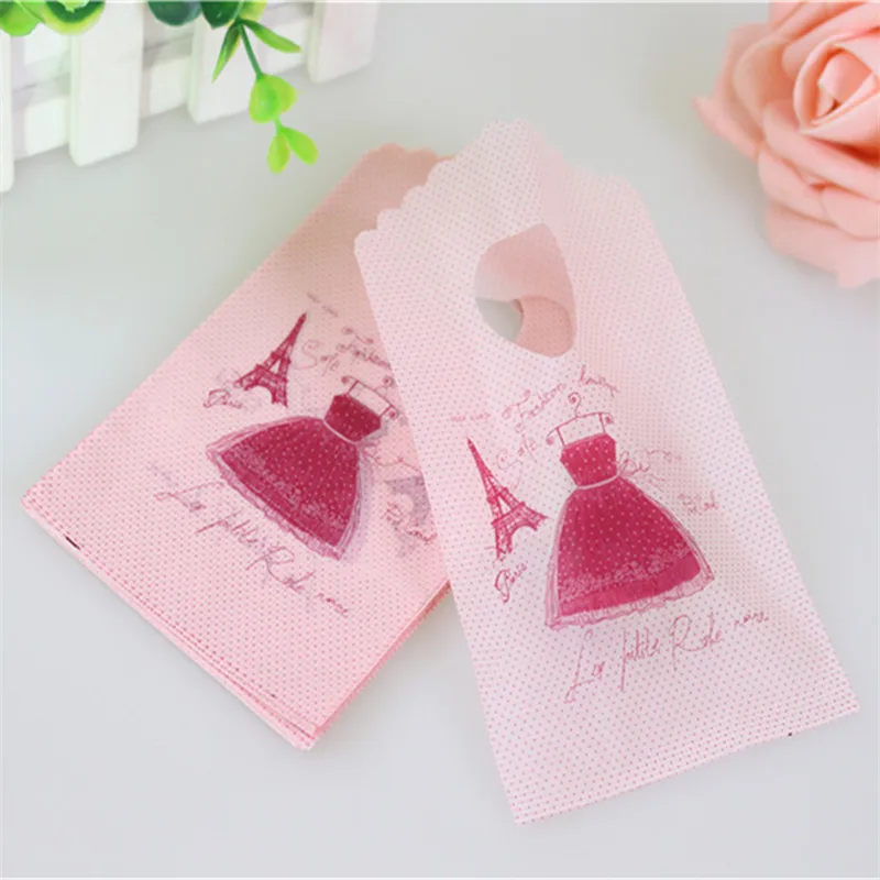 New Design European Style Wholesale 50pcs/lot 9*15cm Fashion Girl Skirt Mini Packaging Bags Small Gift Bags