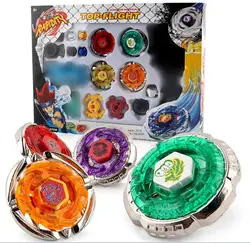 Spinning Top  Metal Fight 4D 4 Gyro Box  Metal Fusion Launcher Grip Children Kid Gifts Classic Toys