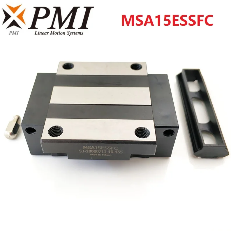 8pcs Original Taiwan PMI MSA15E-N MSA15ESSFC N linear guideway slide block Carriage for CO2 laser machine CNC router MSA15E