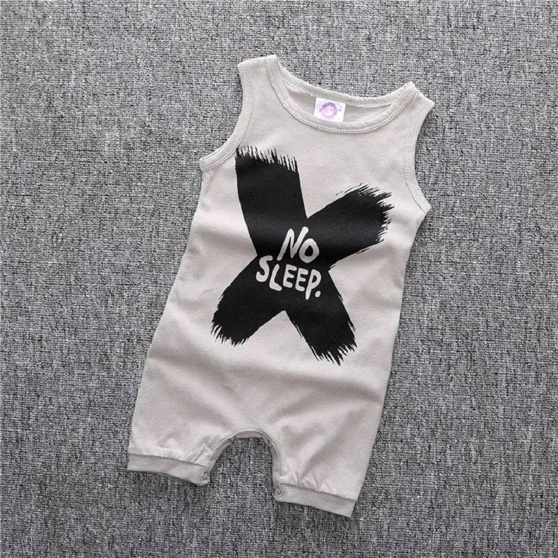 Hooyi Summer Baby Romper Shortall 100% Cotton Infant Jumpsuit No Sleep Moon Babies Bebe Roupas Newborn Fashion One-Piece Clothes