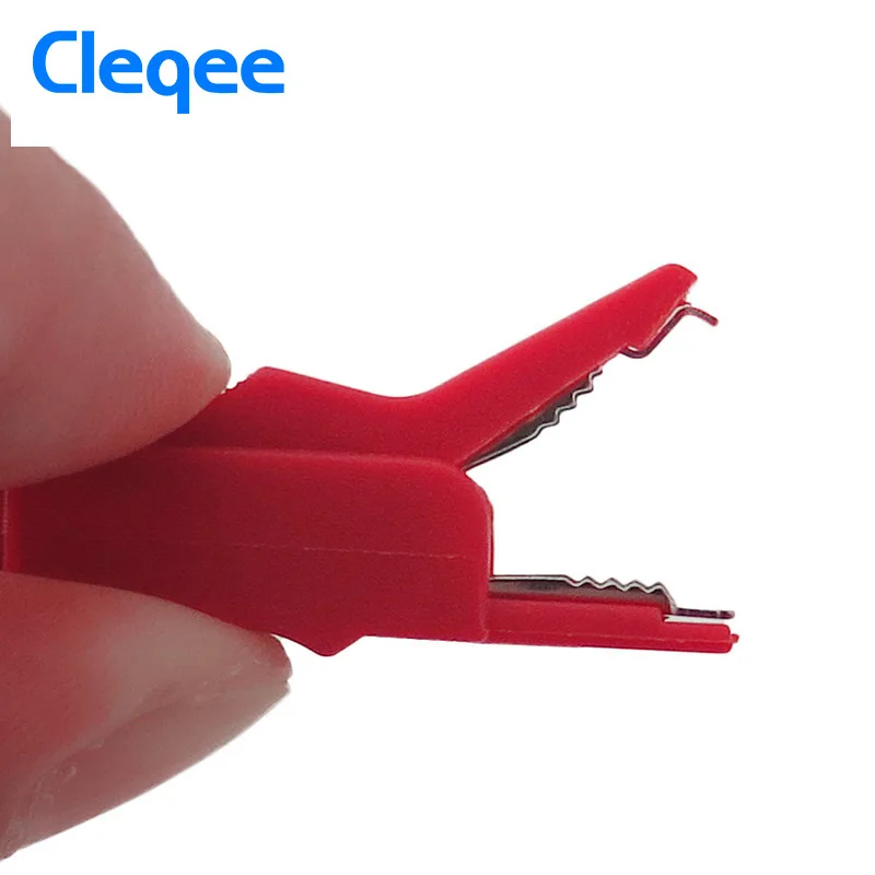 Cleqee P2007 10PCS Alligator Clip to 4mm Banana Female Jack Test Adapter Oscilloscope multimeter accessories