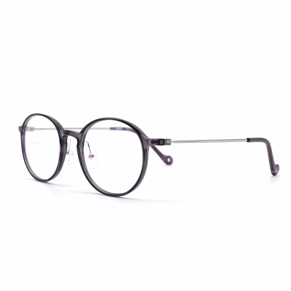 

HKUCO Clear Lens Glasses Frames Cozy Composite Transparent Gray Frame Eyewear