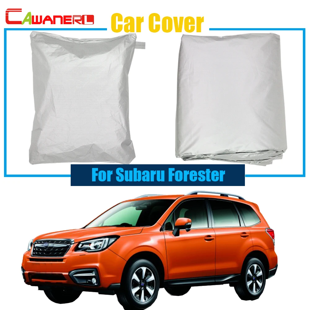 Cawanerl Car Cover Sun Shade Rain Snow Resistant Protection Cover Anti UV For Subaru Forester