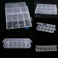 New Practical 3.3*15cm Plastic 7 Compartment Storage Box Case Bead Rings Jewelry Display Organizer